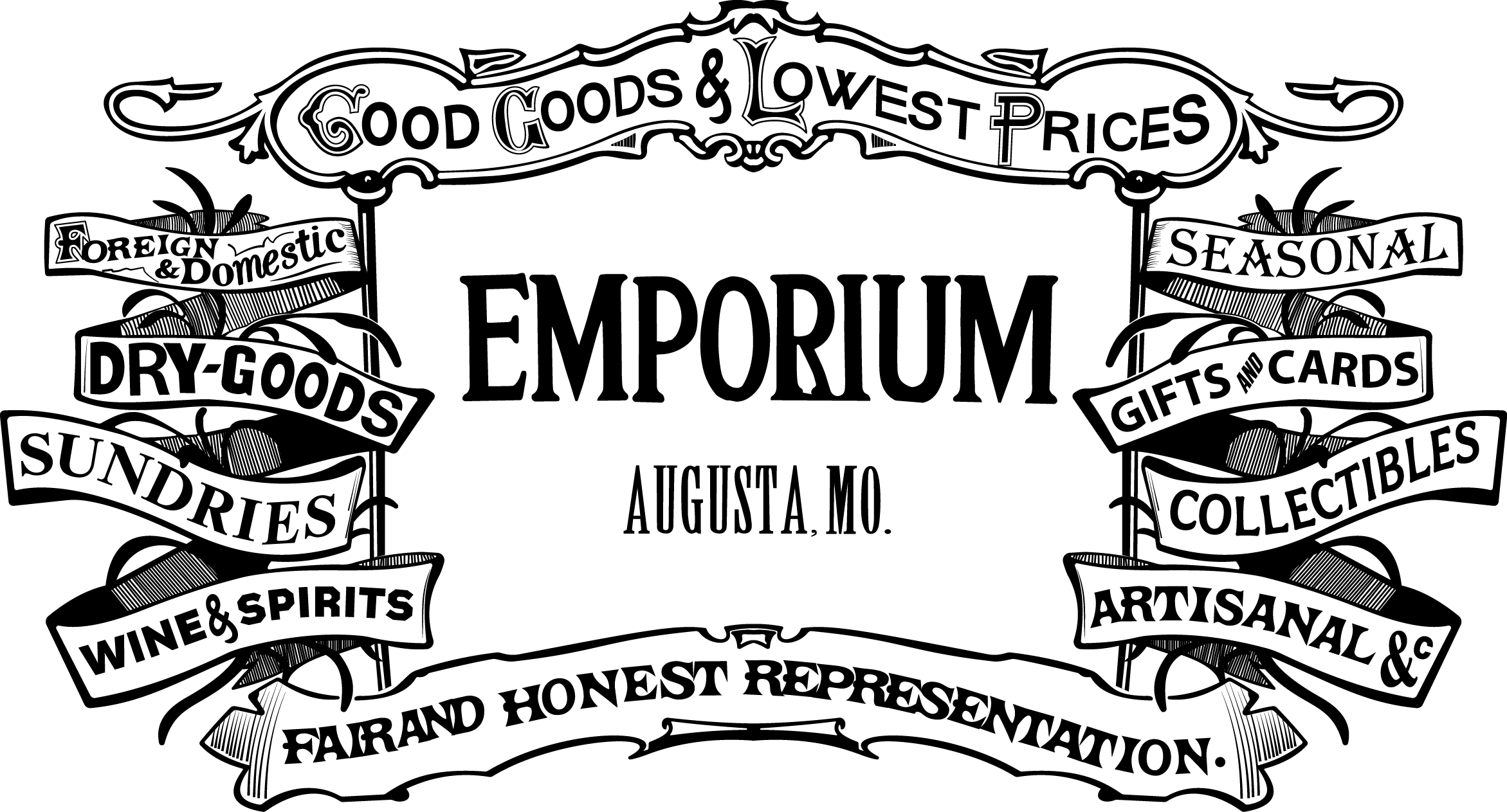 Emporium Logo Black Transparent
